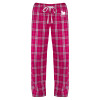 Thumbnail image for  Womens Dark Fuchsia/White Flannel Pajama Pant