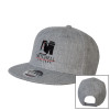 Thumbnail image for  Heather Grey Wool Blend Flat Bill Snapback Hat