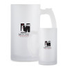 Thumbnail image for  Full Color Decorative Frosted Glass Mug 16oz