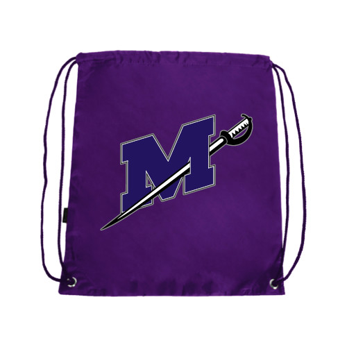  Purple Drawstring Backpack - Official Logo