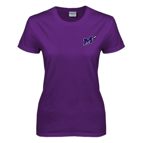  Womens Purple Short Sleeve Tee - Official Logo