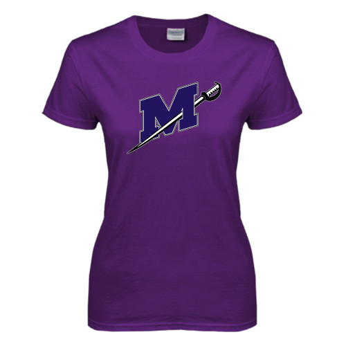  Womens Purple Short Sleeve Tee - Official Logo