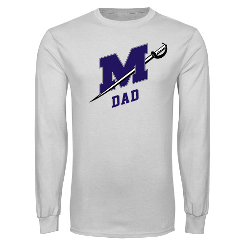  White Long Sleeve T Shirt - Dad