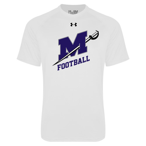  Under Armour White Tech Tee - Football