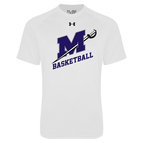  Under Armour White Tech Tee - Basketball