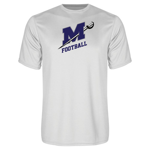  White Performance Tee - Football