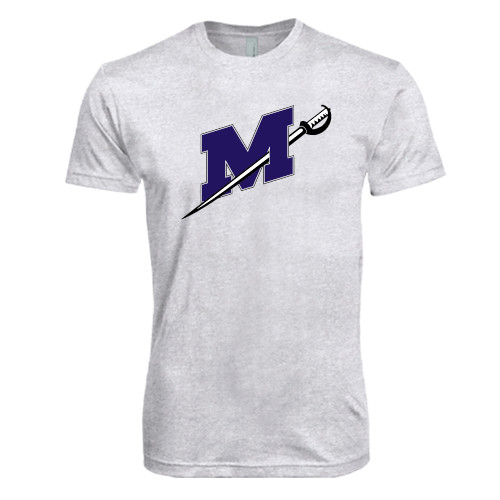  Next Level Heather White Triblend Tee - Official Logo