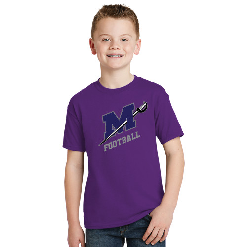  Youth Purple T Shirt - Football