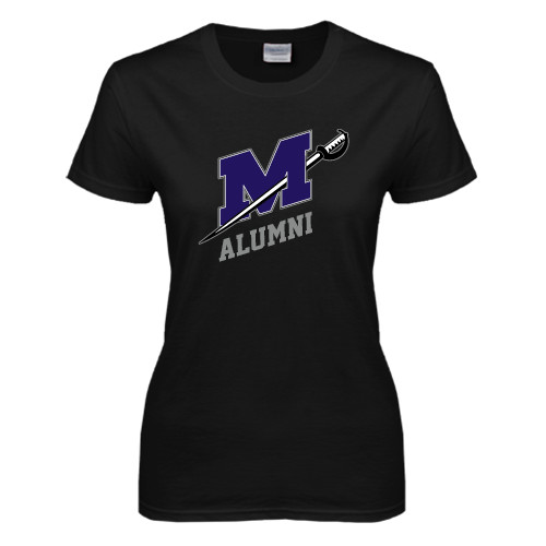  Womens Black Short Sleeve Tee - Alumni