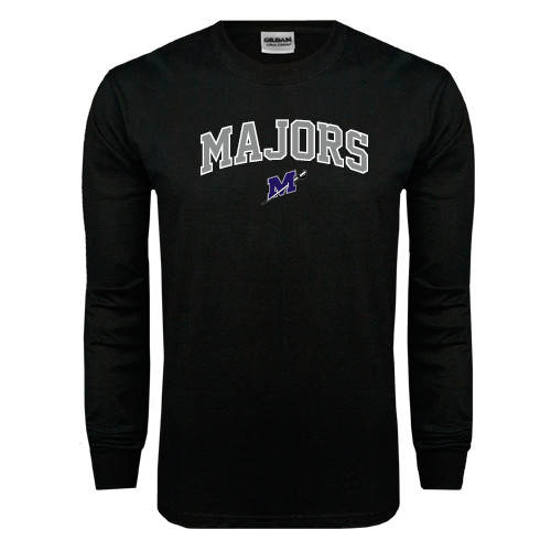  Black Long Sleeve T Shirt - Arched Majors w/ Primary Logo