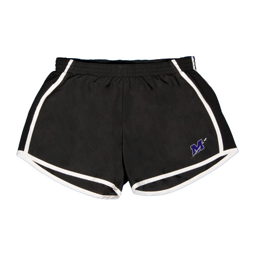  Womens Black/White Team Short - Official Logo