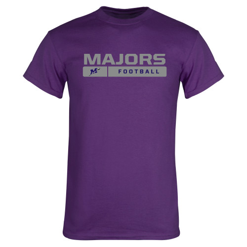  Purple T Shirt - Majors Football w/ Bar