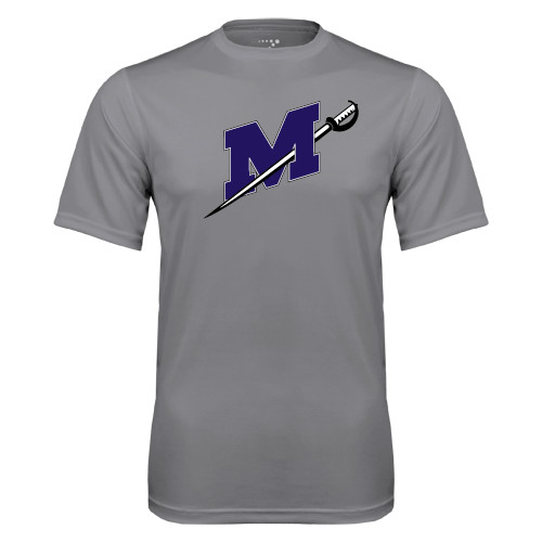  Grey Concrete Performance Tee - Official Logo