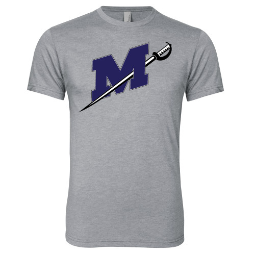  Next Level Heather Grey Triblend Tee - Official Logo