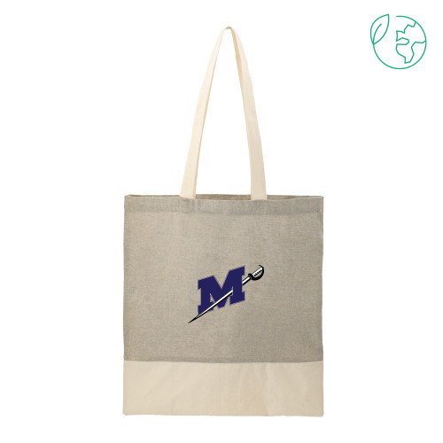  Split Recycled Grey Cotton Twill Convention Tote - Official Logo