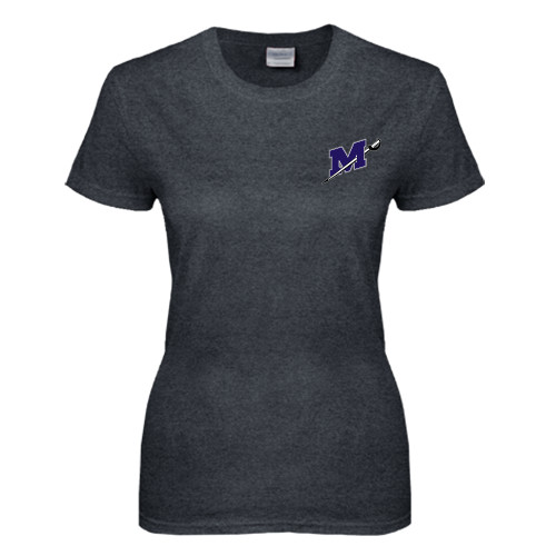  Womens Dark Heather Short Sleeve Tee - Official Logo