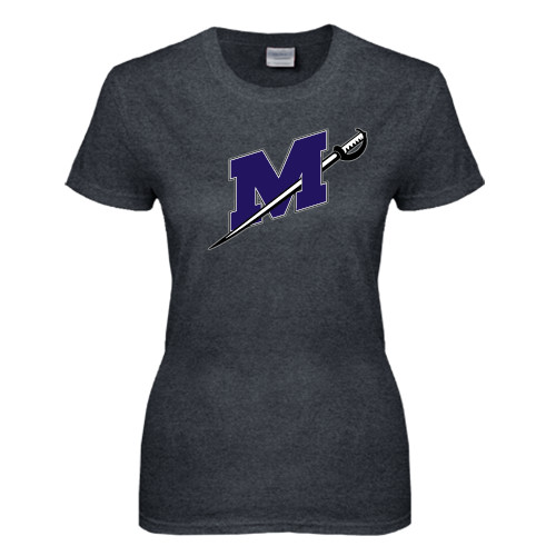  Womens Dark Heather Short Sleeve Tee - Official Logo