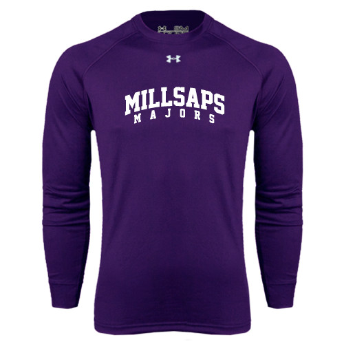  Under Armour Purple Long Sleeve Tech Tee - Arched Millsaps Majors
