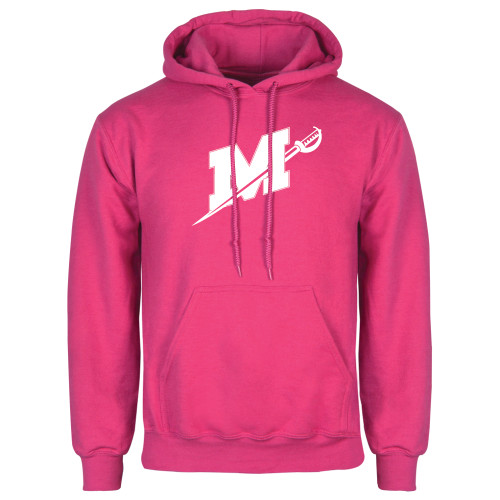  Womens Fuchsia Fleece Hoodie - Official Logo