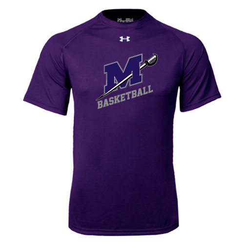  Under Armour Purple Tech Tee - Basketball