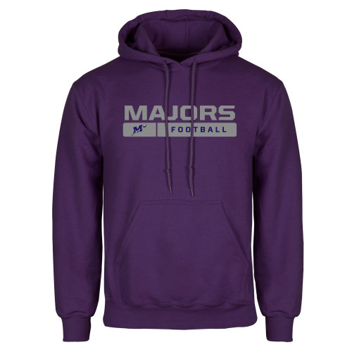  Purple Fleece Hoodie - Majors Football w/ Bar
