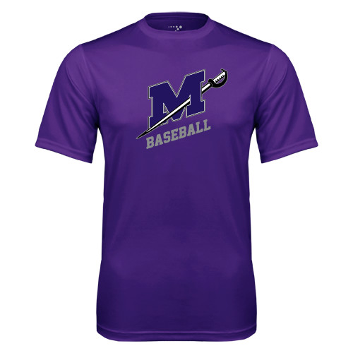  Purple Performance Tee - Baseball