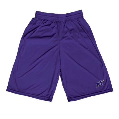  Purple Performance Classic 9 Inch Short - Official Logo