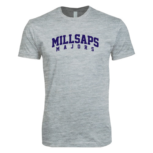  Next Level Heather Grey SoftStyle T Shirt - Arched Millsaps Majors