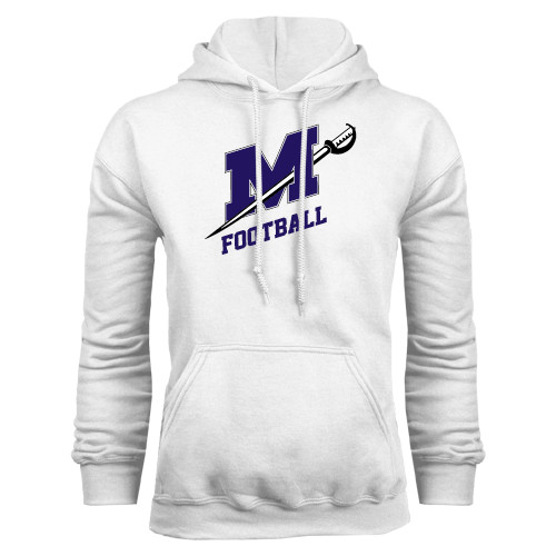  White Fleece Hoodie - Football