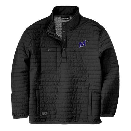  DRI DUCK Black Keystone Quilted Pullover - Official Logo