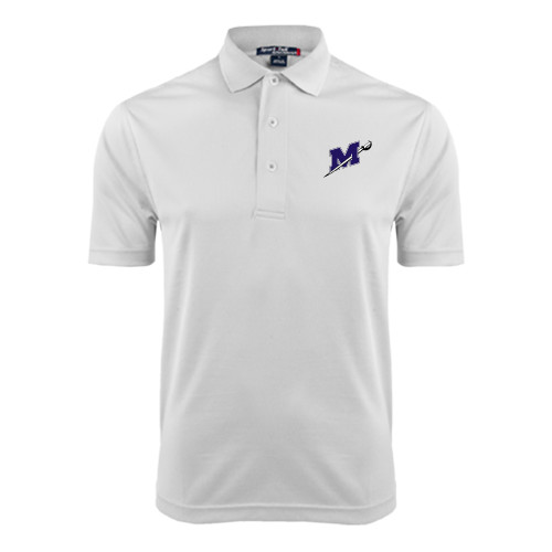  White Dry Mesh Polo - Official Logo