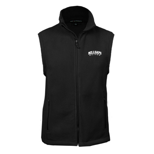  Black Fleece Full Zip Vest - Arched Millsaps Majors