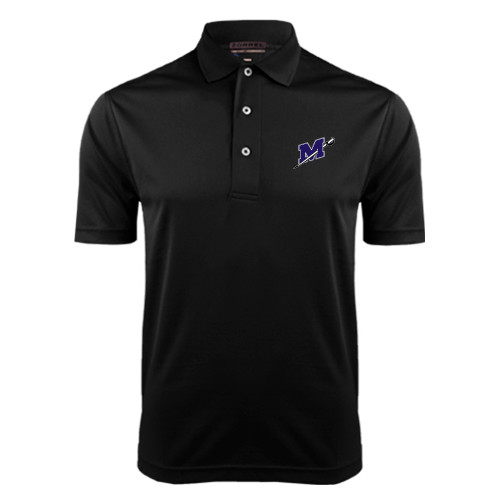  Black Dry Mesh Polo - Official Logo