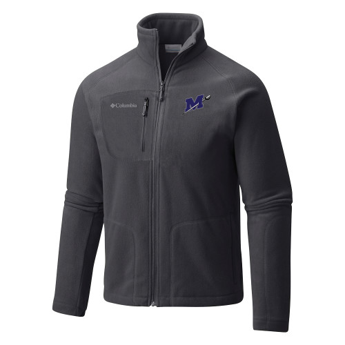  Columbia Grey Everest Ridge Fleece Full Zip Jacket - Official Logo
