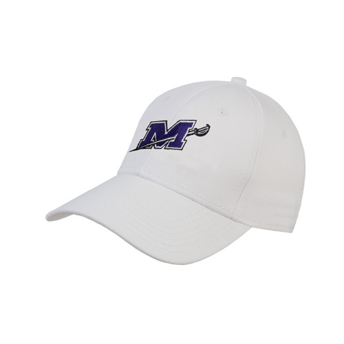  White Structured Adjustable Pro Style Hat - Official Logo