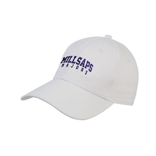 Millsaps White Structured Adjustable Pro Style Hat