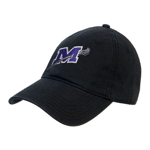  Black Unstructured Adjustable Low Profile Hat - Official Logo