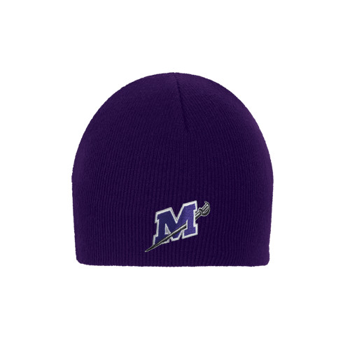  Purple Knit Beanie - Official Logo