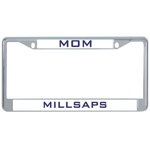  Mom Metal License Plate Frame in Chrome - Mom