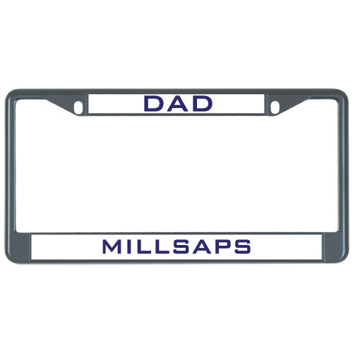  Dad Metal License Plate Frame in Black - Dad