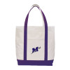 Thumbnail image for  Contender White/Purple Canvas Tote