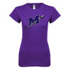 Thumbnail image for  Next Level Womens Purple Boyfriend Tee
