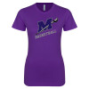 Thumbnail image for  Next Level Womens Purple Boyfriend Tee