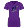 Thumbnail image for  Next Level Womens Purple Boyfriend Tee