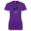 Thumbnail image for  Next Level Womens Purple Boyfriend Tee