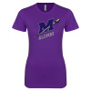 Thumbnail image for  Next Level Womens Purple Boyfriend Tee