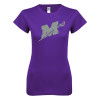 Thumbnail image for  Next Level Womens Purple Boyfriend Tee