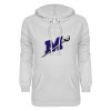 Thumbnail image for  ENZA Womens White V Notch Raw Edge Fleece Hoodie