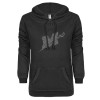 Thumbnail image for  ENZA Womens Black V Notch Raw Edge Fleece Hoodie