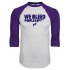 Thumbnail image for  White/Purple Raglan Baseball T Shirt